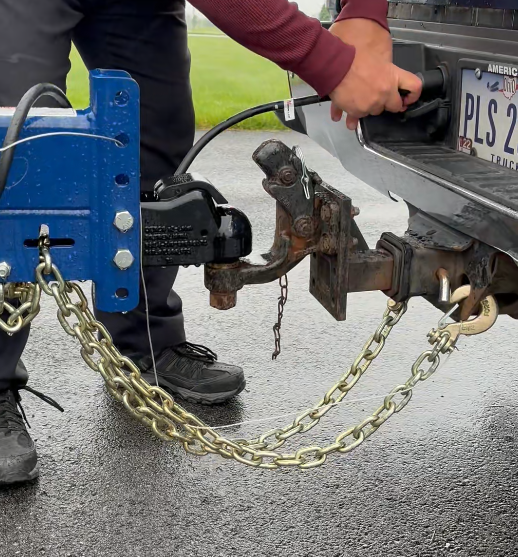 Trailer chain position